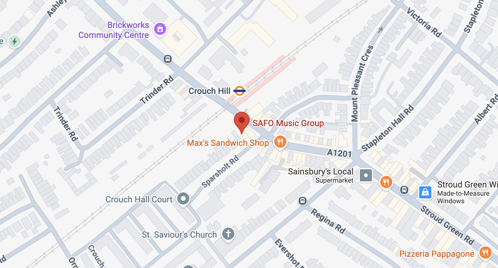 crouch hill map SAFO